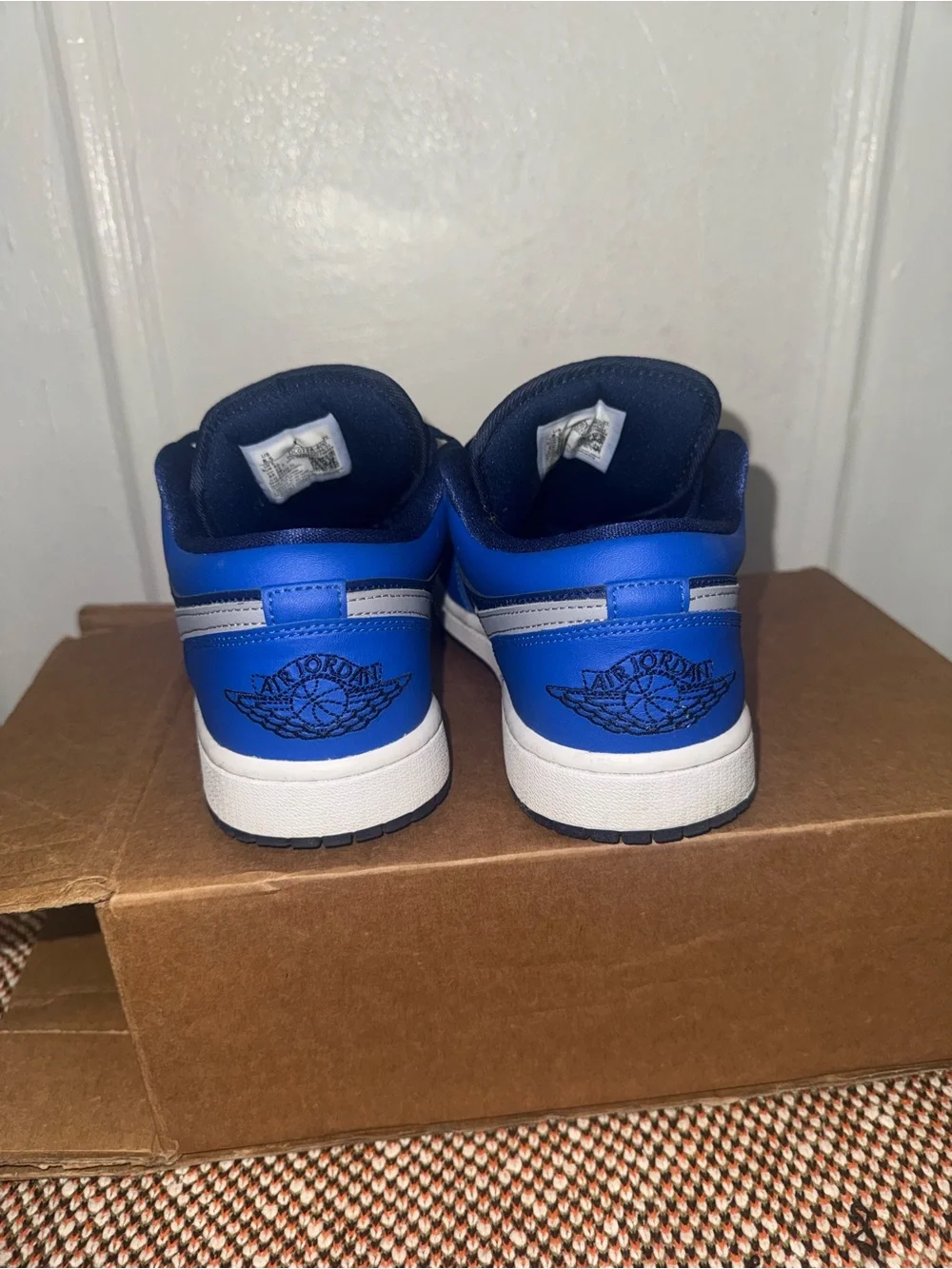 Jordan Men’s Low-Top Sneakers in Navy and Royal Blue